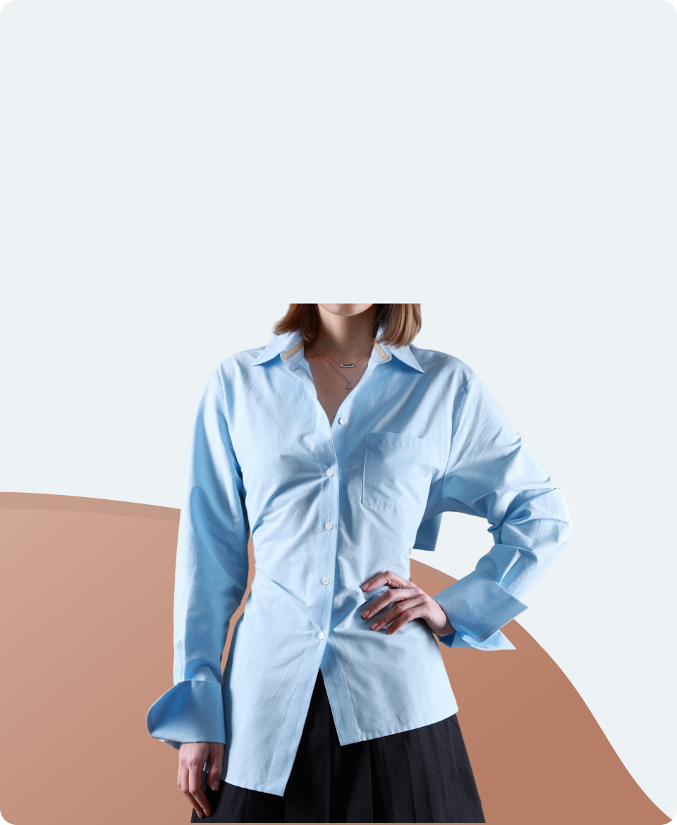 Асимметричная рубашка «Альриша»